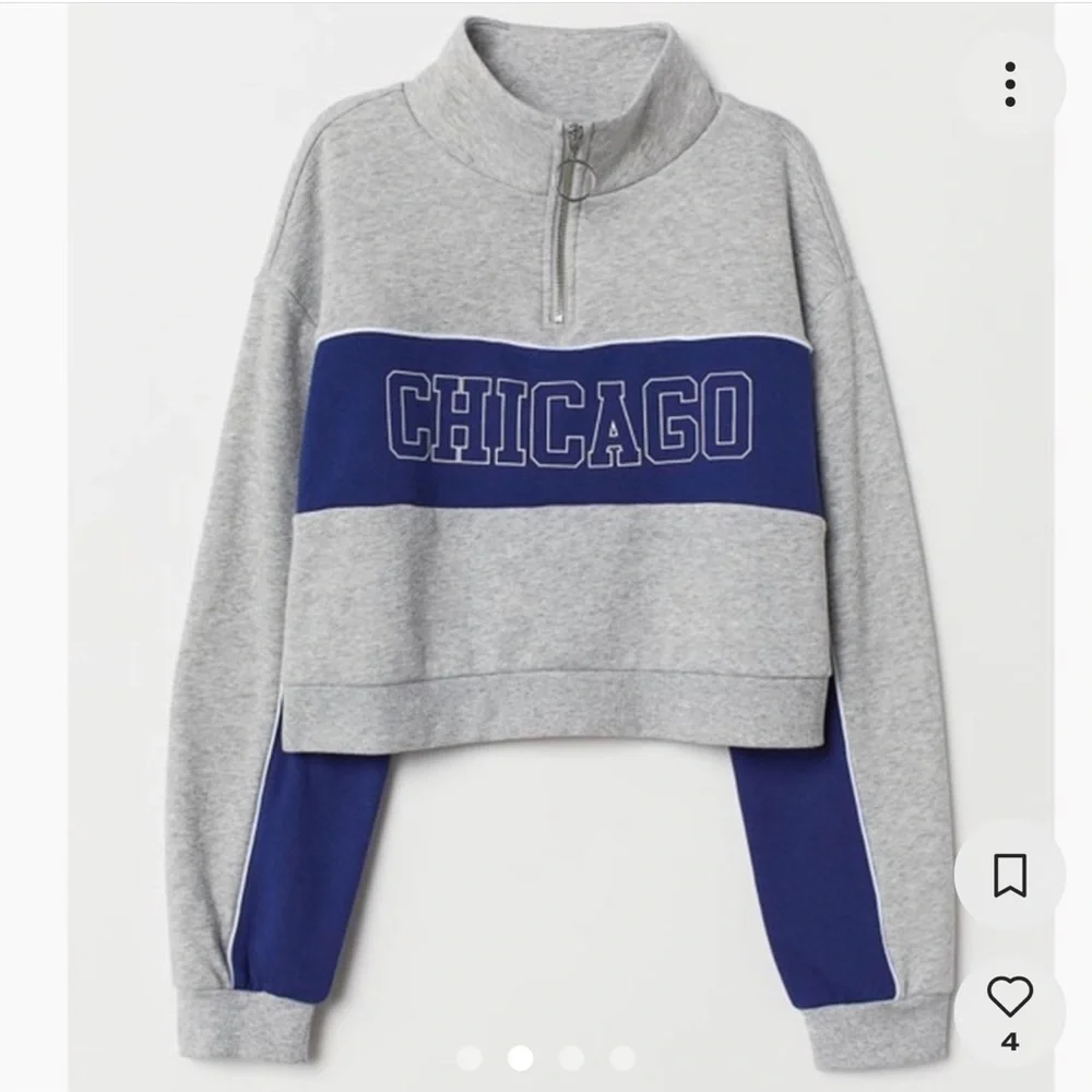Chicago Crop Sweatshirt - Picture 1 of 2